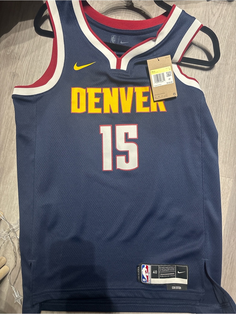 NBA Nike Men's Navy Blue Swingman Jersey (Iron Edition)